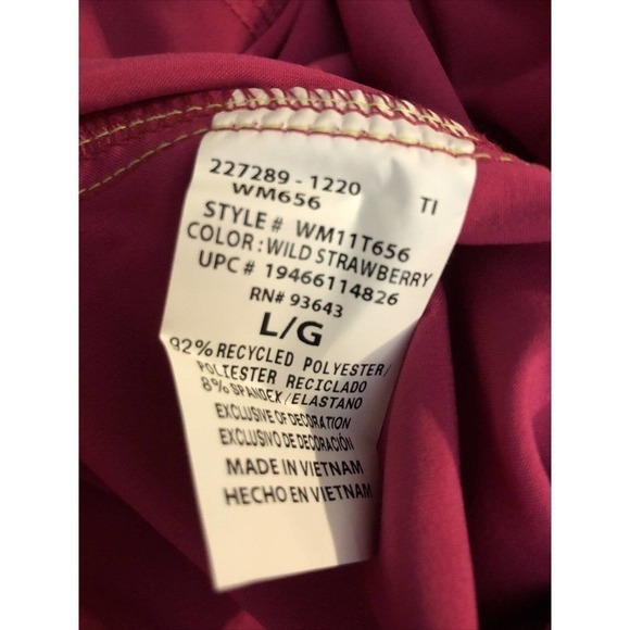 ScrubStar Women’s sz L Wild Raspberry Active V-Neck Nurse Medical Scrub Top NWT - Picture 7 of 7